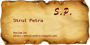 Strul Petra névjegykártya